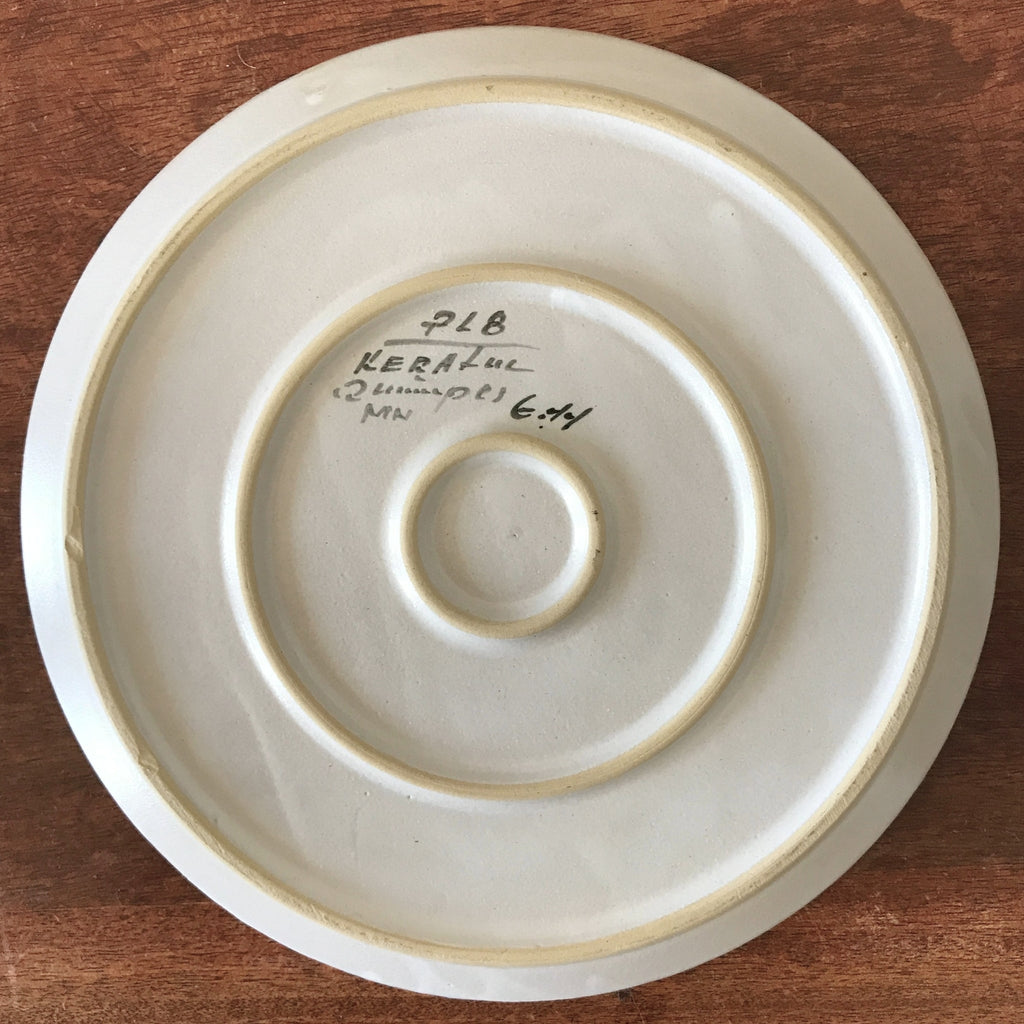 Plat de service en grès de Quimper Keraluc diamètre 27,5 cm par Hello Broc brocante en ligne
