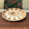 Grand plat de service rond en barbotine pour huîtres, fruits de mer et coquillages Sarreguemines par Hello Broc brocante en ligne
