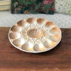 Grand plat de service rond en barbotine pour huîtres, fruits de mer et coquillages Sarreguemines par Hello Broc brocante en ligne