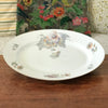 Grand plat de service ovale en porcelaine ULIM Limoges France à décor pavots par Hello Broc brocante en ligne