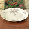 Grand plat de service ovale en porcelaine ULIM Limoges France à décor pavots  longueur 40 cm par Hello Broc brocante en ligne