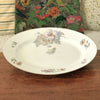 Grand plat de service ovale en porcelaine ULIM Limoges France à décor pavots longueur 40 cm par Hello Broc brocante en ligne