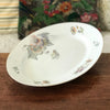 Grand plat de service ovale en porcelaine ULIM Limoges France à décor pavots par Hello Broc brocante en ligne