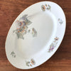 Grand plat de service ovale en porcelaine ULIM Limoges France à décor pavots par Hello Broc brocante en ligne