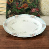 Plat de service ovale en porcelaine de Limoges Lanternier décor fleurs et bleu par Hello Broc brocante en ligne