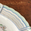 Plat de service ovale en porcelaine de Limoges Lanternier décor fleurs et bleu par Hello Broc brocante en ligne