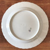 Plat de service rond en porcelaine de Limoges Lanternier décor fleurs et bleu diamètre de 33 cm par Hello Broc brocante en ligne