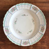 Plat de service rond en porcelaine de Limoges Lanternier décor fleurs et bleu diamètre de 33 cm par Hello Broc brocante en ligne