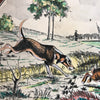 Grand plat de service rond Atelier d'Art Longwy Série La Chasse La Plaine par Hello Broc brocante en ligne