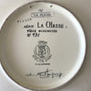 Grand plat de service rond Atelier d'Art Longwy Série La Chasse La Plaine par Hello Broc brocante en ligne