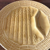 Lot de 6 assiettes à asperges jaune moutarde de Sarreguemines par Hello Broc brocante en ligne