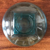 Grand saladier années 50 de style Art Déco en verre moulé bleu par Hello Broc brocante en ligne