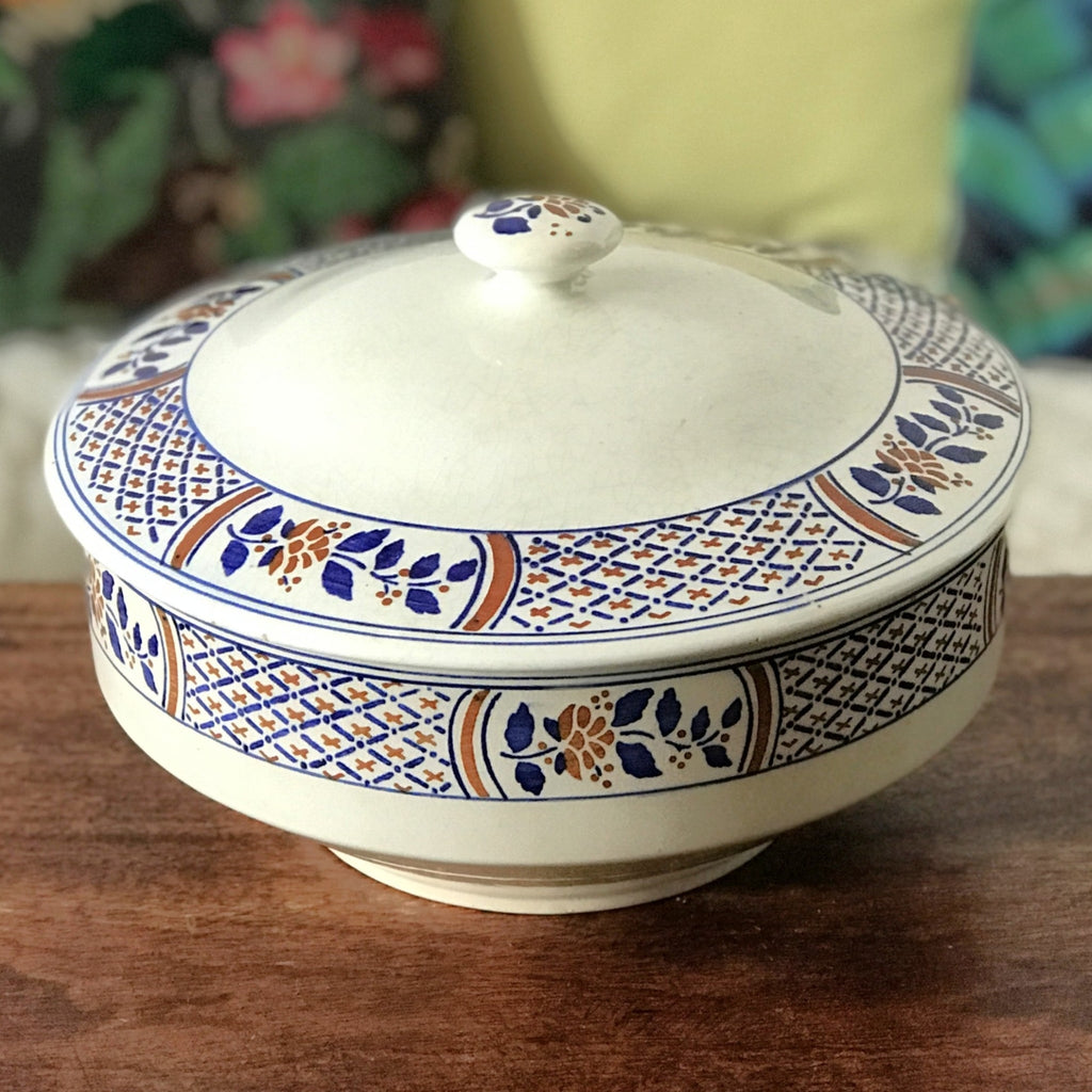 Petite soupière ou légumier K&G Lunéville décor Rouennais par Hello Broc brocante en ligne