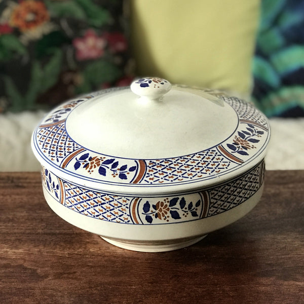 Soupière ou légumier K&G Lunéville décor Rouennais par Hello Broc brocante en ligne