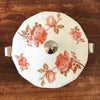 Grande soupière forme Art Déco décor Roses en porcelaine de Sologne Lamotte Beuvron par Hello Broc brocante en ligne