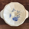 Soupière Art Déco avec couvercle Digoin Sarreguemines décor à la rose bleue par Hello Broc brocante en ligne