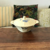 Soupière Art Déco avec couvercle Digoin Sarreguemines décor à la rose bleue par Hello Broc brocante en ligne
