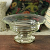 Coupe à fruits vintage sur piédouche en verre moulé par Hello Broc brocante en ligne