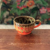 Bol à bouillon vintage orange et marron en céramique de Vallauris années 70 par Hello Broc brocante en ligne