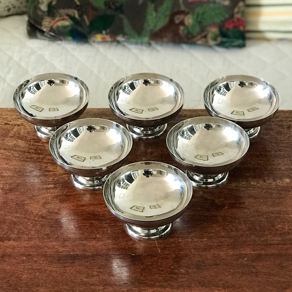 Lot de 6 coupes à fruits ou à glace vintage années 70 en inox Remy Letang par Hello Broc brocante en ligne