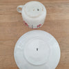 Ensemble de 3 tasses et sous-tasses à café décor Monique de Céranord Saint Amand Nord par Hello Broc brocante en ligne