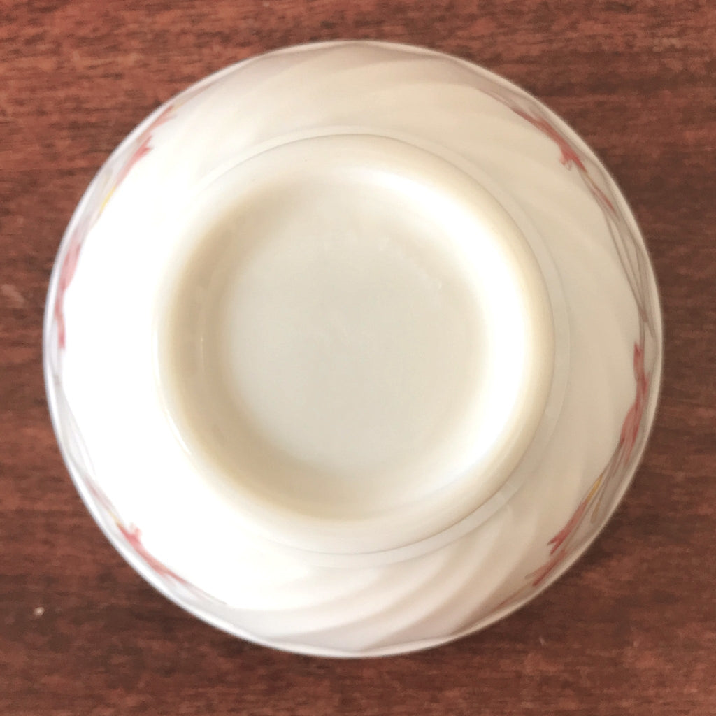 Lot de 3 bols Arcopal torse motif Diana verre opalin blanc vintage années 80 par Hello Broc brocante en ligne