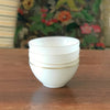 Lot 4 bols Huile Lesieur vintage en verre opalin blanc par Hello Broc brocante en ligne