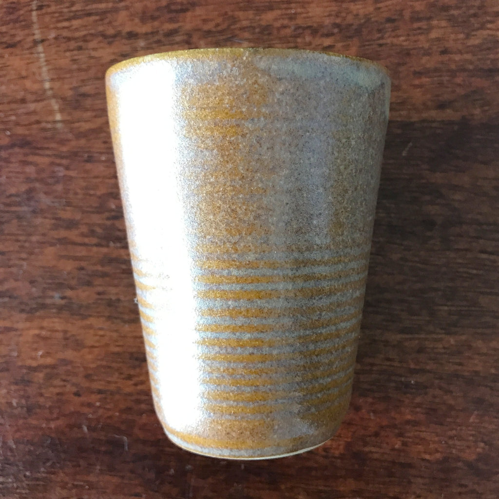 Lot de 5 tasses vintage en grès vernissé Digoin contenance de 11 cl par Hello Broc brocante en ligne