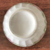 Paire de grands bols à café cannelés en céramique décor fleurs rose et feuilles vertes Yvette Orchies Moulin des Loups France années 50 par Hello Broc brocante en ligne