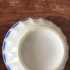 Paire de grands bols à café dits de grand-mère à facettes en faïence attribution Digoin Sarreguemines décor bleu Art Déco par Hello Broc brocante en ligne