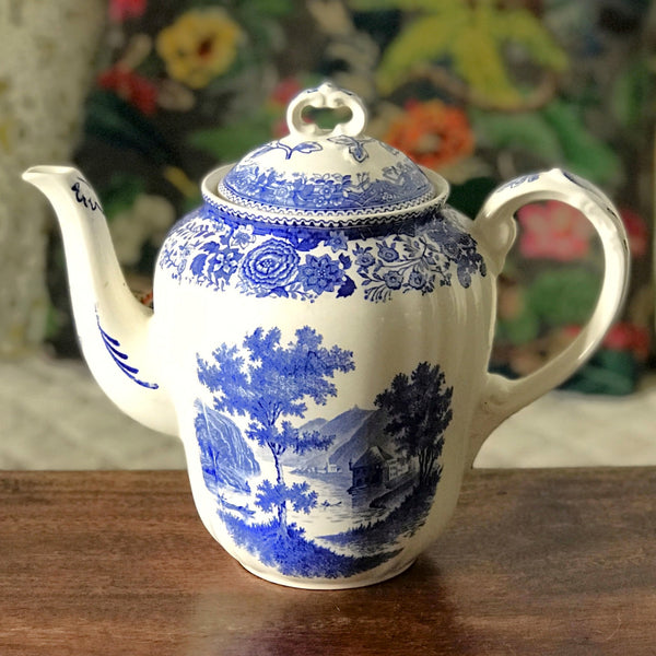 Cafetière verseuse Villeroy & Boch Burgenland bleu contenance de 1,5 litre par Hello Broc brocante en ligne