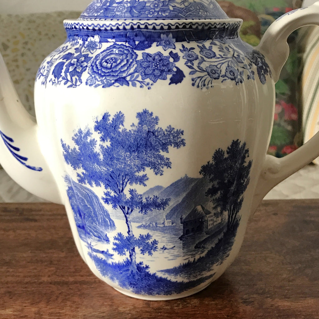 Cafetière verseuse Villeroy & Boch Burgenland bleu contenance de 1,5 litre par Hello Broc brocante en ligne