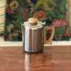 Théière individuelle en acier inoxydable et bois par Hello Broc brocante en ligne