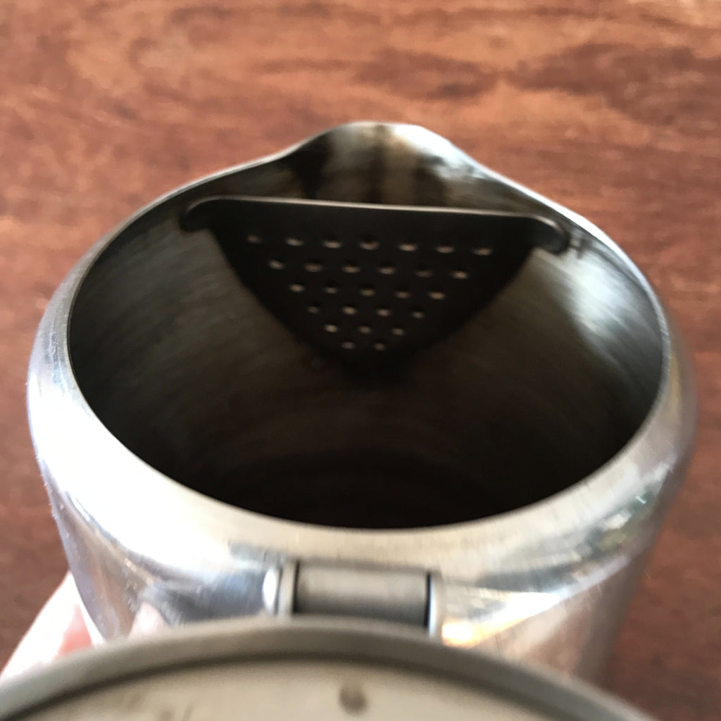 Théière individuelle en acier inoxydable et bois par Hello Broc brocante en ligne