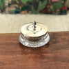 Sucrier en cristal taillé et couvercle en métal argenté surmonté d'un gland Wolff Germany par Hello Broc brocante en ligne