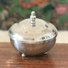 Sucrier vintage tripode en métal chromé par Hello Broc brocante en ligne
