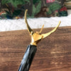 Pince crabe courte à sucre ou à glaçon manche bakélite détails dorés longueur 13 cm par Hello Broc brocante en ligne