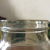 Ancien bocal ou bonbonnière en verre moulé incolore avec bouchon en liège hauteur 22 cm par Hello Broc brocante en ligne