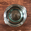 Bocal vintage en verre légère teinte bleue verte dans le style pot à graisse hauteur de 14 cm par Hello Broc brocante en ligne