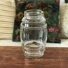 Grand bocal ancien en verre moulé hauteur 25 cm par Hello Broc brocante en ligne