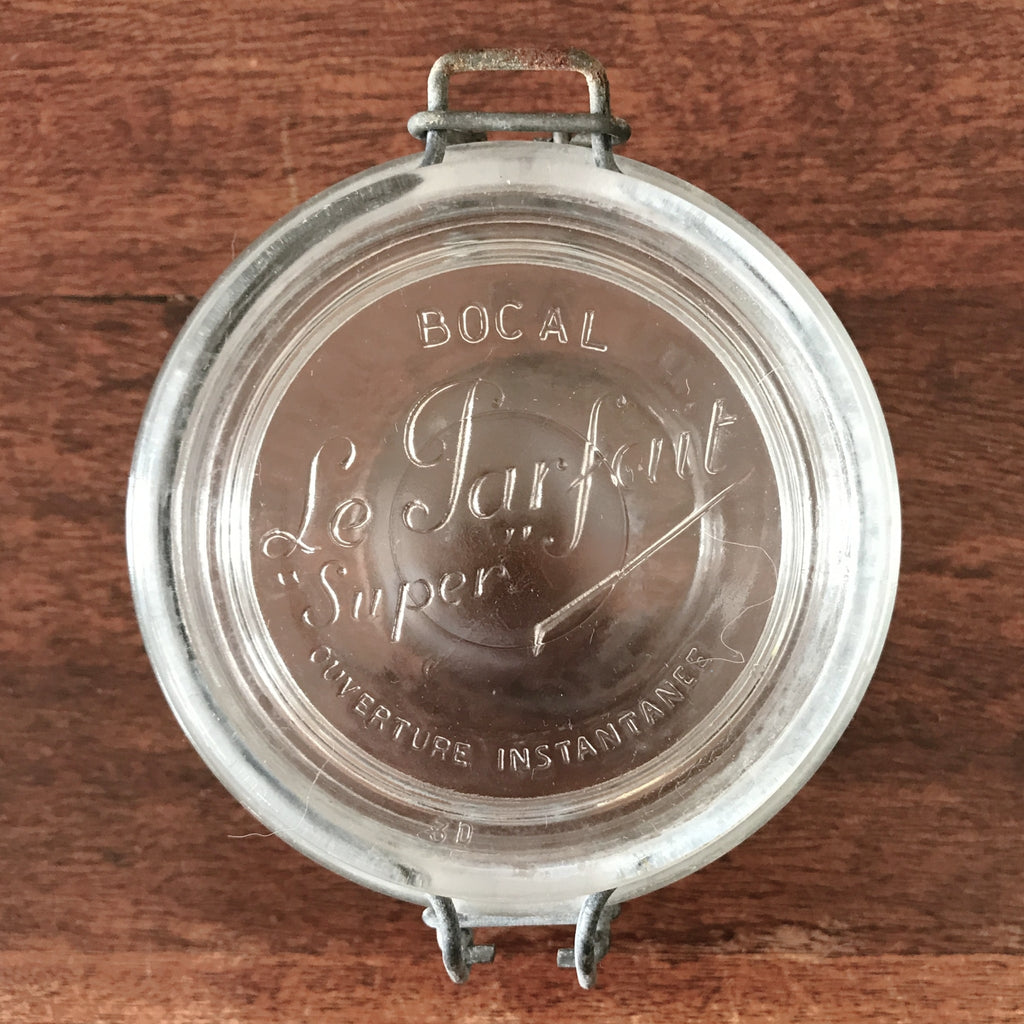 Bocal de conservation ancien en verre moulé Le Parfait contenance 200 ml par Hello Broc brocante en ligne