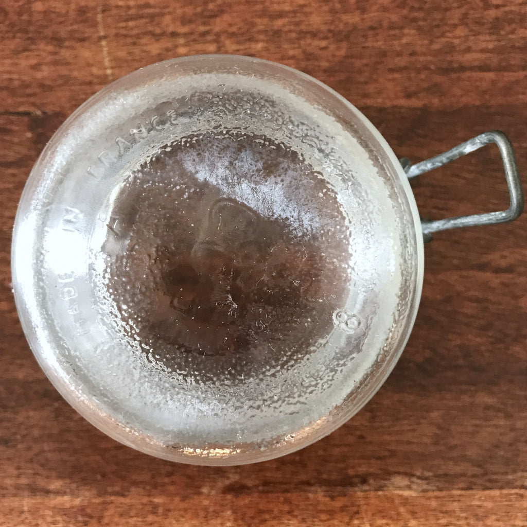 Bocal de conservation ancien en verre moulé Le Parfait contenance 200 ml par Hello Broc brocante en ligne