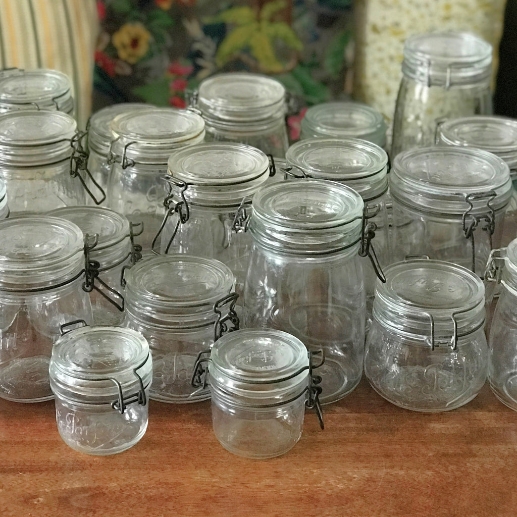 Bocal de conservation ancien en verre moulé Le Parfait contenance 1,5 litre par Hello Broc brocante en ligne