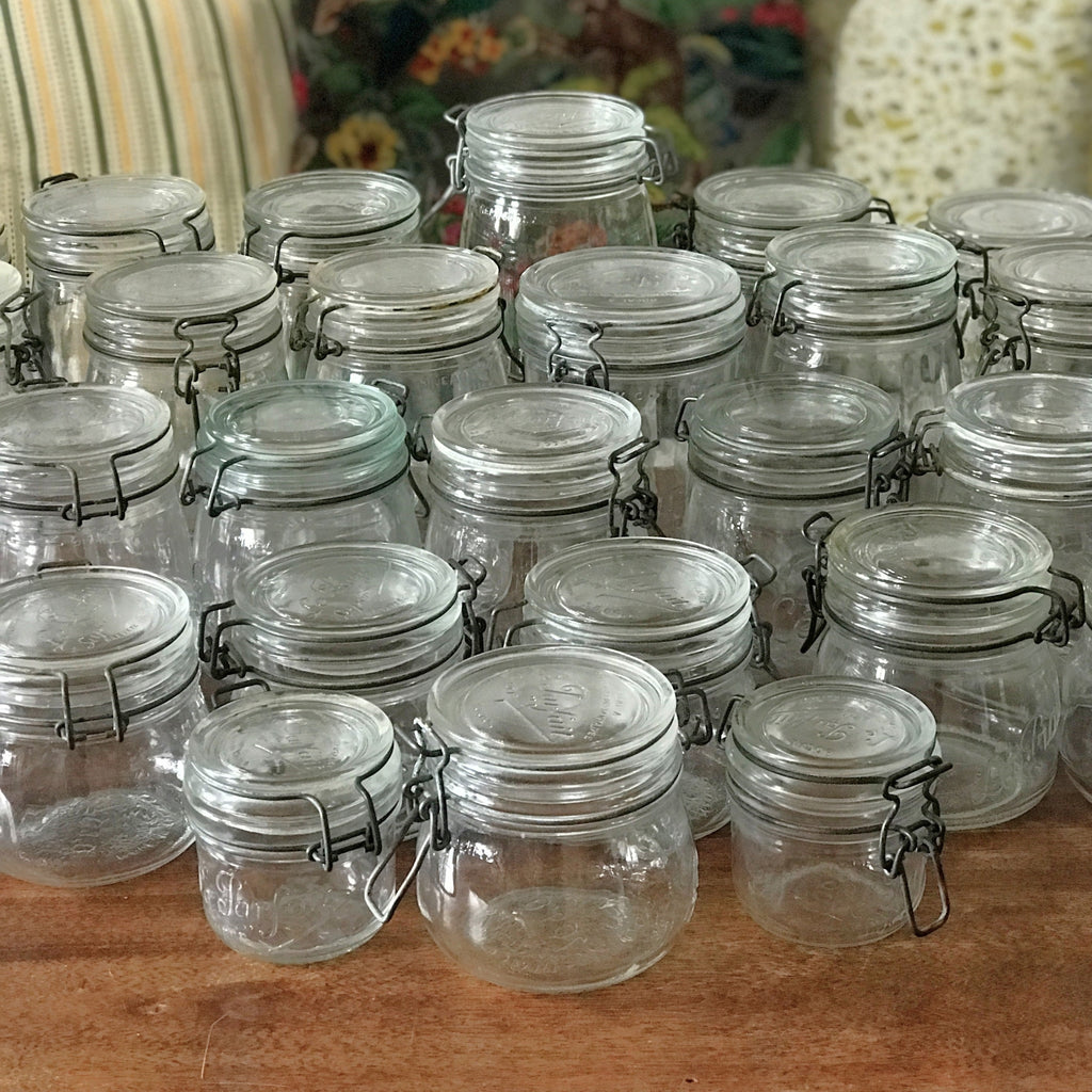 Bocal de conservation ancien en verre moulé Le Parfait contenance 1,5 litre par Hello Broc brocante en ligne