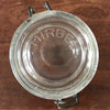 Bocal de conservation ancien en verre moulé Mirbel contenance 1 litre par Hello Broc brocante en ligne