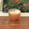 Lot de 4 coupelles vintage en verre moulé irisé orange Huilor par Hello Broc brocante en ligne