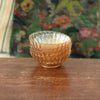 Lot de 4 coupelles vintage en verre moulé irisé orange Huilor par Hello Broc brocante en ligne