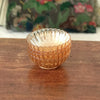 Lot de 4 coupelles vintage en verre moulé irisé orange Huilor par Hello Broc brocante en ligne