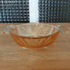 Lot de 4 coupelles en verre moulé irisé jaune orangé à anses Huilor Croix Verte par Hello Broc brocante en ligne