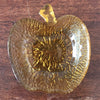 Paire de coupelles vintage en verre texturé ambré forme de pomme Italy par Hello Broc brocante en ligne